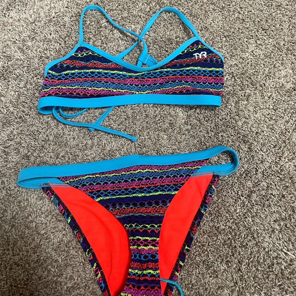 TYR swimming workout bikini